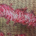 Handcrafted Arabic calligraphy canvas designed in Dubai by a Pakistani artist.