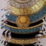 Exquisite Dubai calligraphy artwork featuring bold Arabic calligraphy with a modern twist, created by an expert calligrapher based in UAE. Perfect for interior decor lovers and collectors of Arabic art.