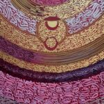 Stunning modern Arabic calligraphy painting by a professional Dubai-based calligraphy artist, showcasing elegant Arabic script with intricate design details. Perfect example of contemporary calligraphy art in Dubai’s vibrant art scene.