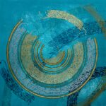 Stunning Dubai calligraphy artwork featuring bold Arabic script and elegant brush strokes