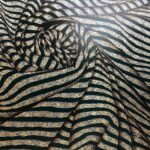 Gold fabric-effect Arabic calligraphy Dubai - Luxury textured Islamic wall art by AlFirdous UAE