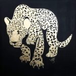 Gold vector cheetah art Dubai - Speed & strength animal silhouette luxury wall decor by AlFirdous UAE