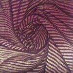 Purple Arabic calligraphy textile art by AlFirdous Dubai – Islamic wall decor, luxury home & office artwork, handmade Arabic script design.