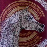 Modern Arabic calligraphy painting by Dubai-based artist showcasing intricate design and cultural elegance.
